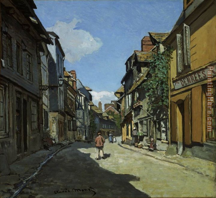 Rue de la Bavolle Honfleur painting - Claude Monet Rue de la Bavolle Honfleur art painting